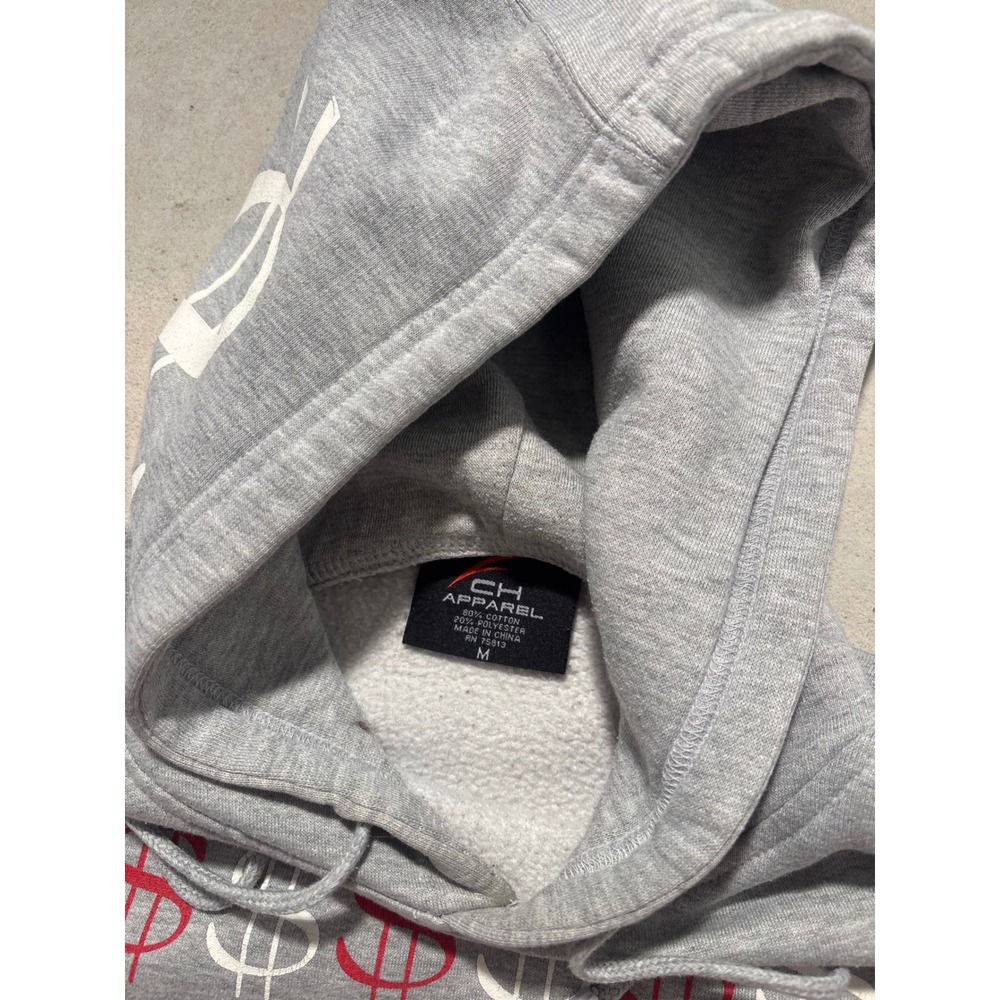 Mayweather Promotions Rare Money Team Hoodie Gray CH Apparel Mens Medium TMT - Picture 3 of 7